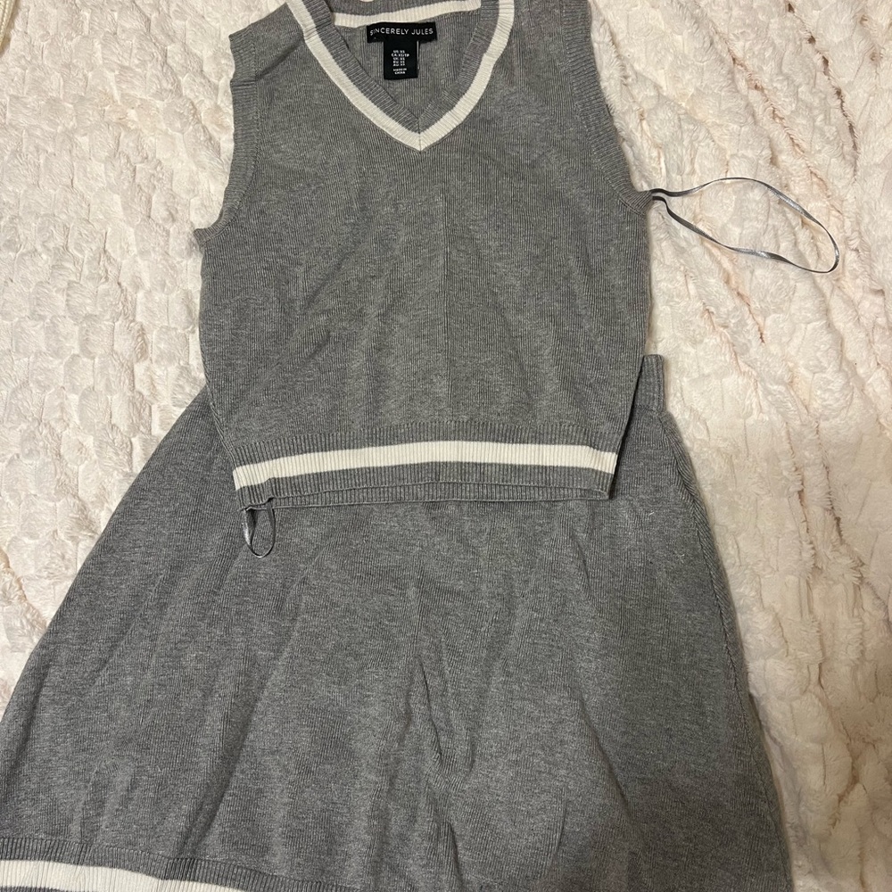 Cozy Kids Gray Sleeveless set
